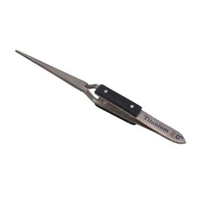 Titanium Tweezer, Cross Locking, Heavy Duty with Fine Point - Clay Revolution