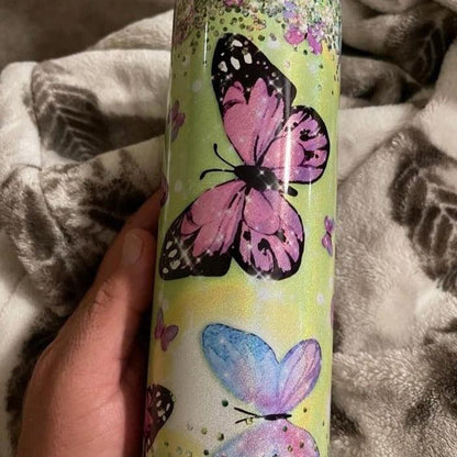 20oz Skinny Tumbler Glitter Shimmer - Clay Revolution