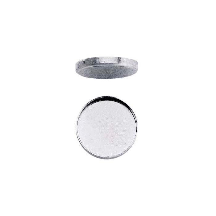 12mm Sterling Silver Bezel Round 2 pack - ClayRevolution