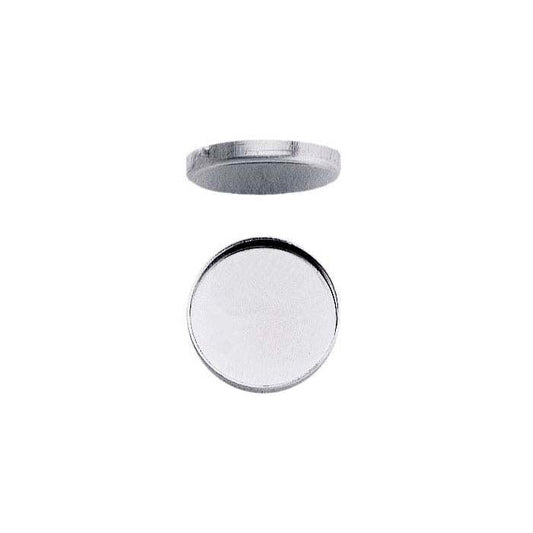 12mm Sterling Silver Bezel Round 2 pack - ClayRevolution