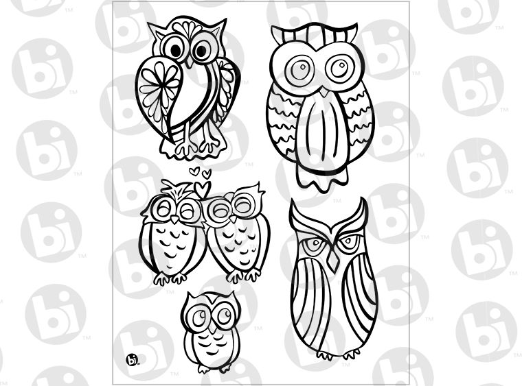Owls Silkscreen - Clay Revolution