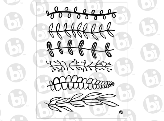 Leafy Lines Silkscreen - Clay Revolution