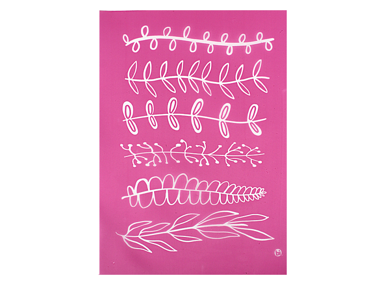 Leafy Lines Silkscreen - Clay Revolution