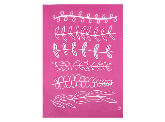 Leafy Lines Silkscreen - Clay Revolution