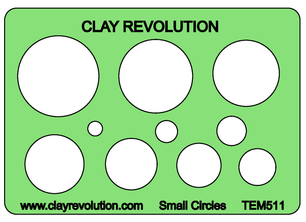 Small Circles Template - Clay Revolution