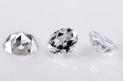 Cubic Zirconia CZ  6mm Rose Cut Flat Back - ClayRevolution