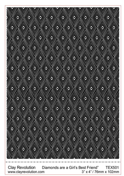 Diamonds Are A Girl's Best Friend Texture Sheet - ClayRevolution