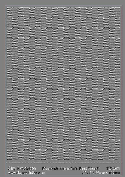 Diamonds Are A Girl's Best Friend Texture Sheet - ClayRevolution