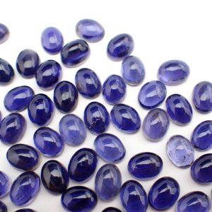 Iolite Oval Cabochon 8x10mm - ClayRevolution