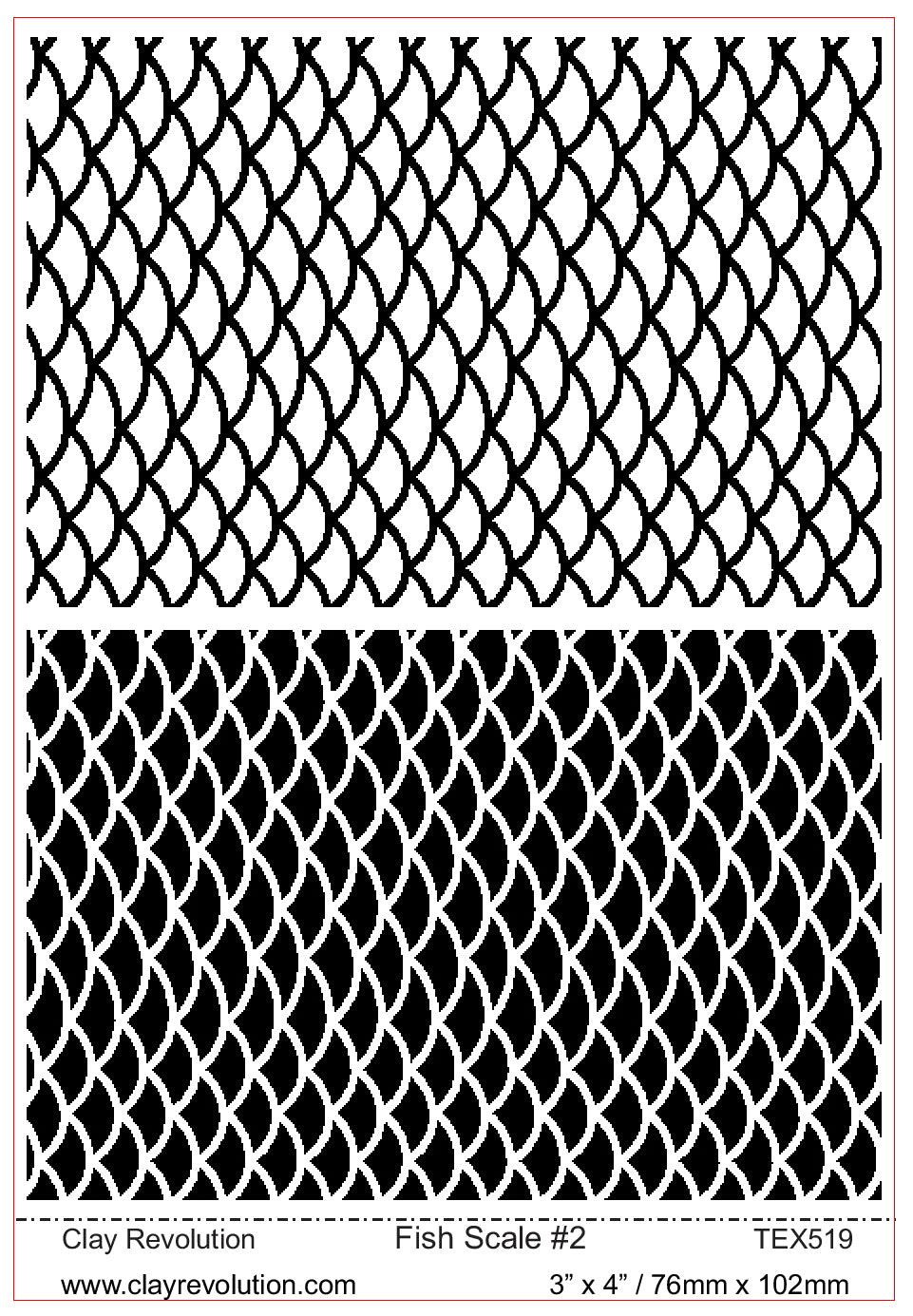 Large Fish Scale Texture - ClayRevolution