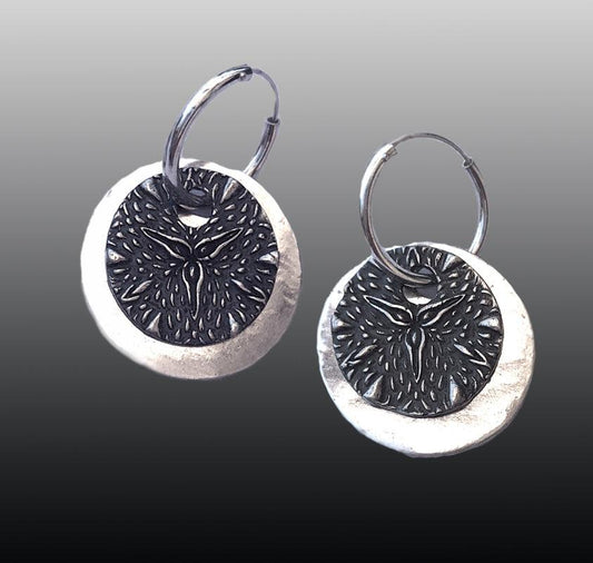 Sterling Silver Hoop Earrings 25mm - ClayRevolution