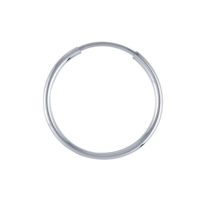 Sterling Silver Hoop Earrings 38mm - ClayRevolution