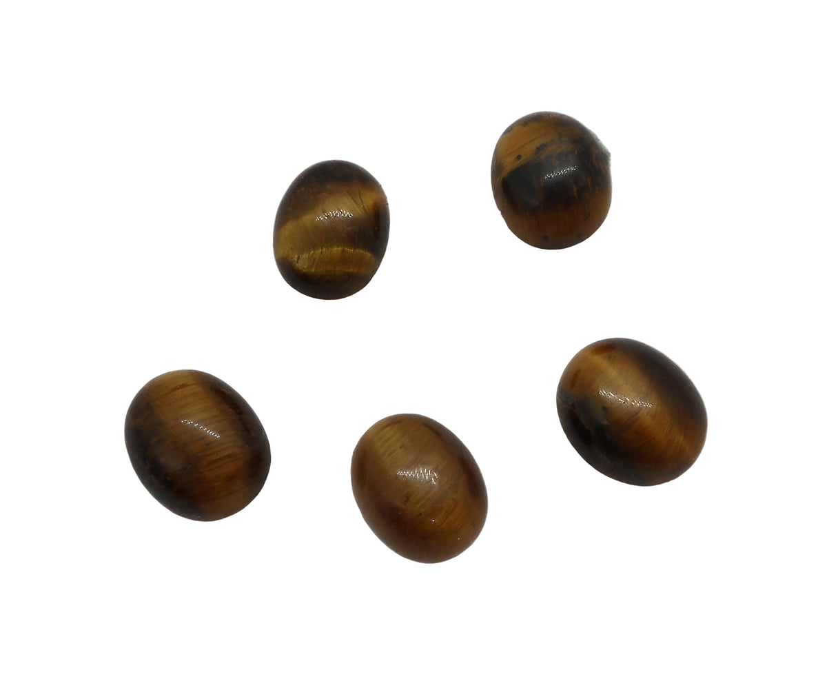 Tiger Eye 8x10mm Oval Cabochon - ClayRevolution