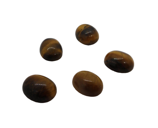 Tiger Eye 8x10mm Oval Cabochon - ClayRevolution